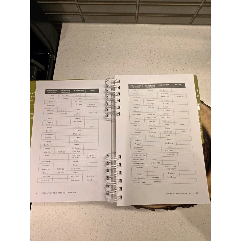 Lisa Leake 100 Days of Real Food Meal Planner Weekly Planner